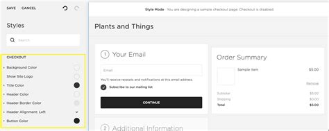 Styling Your Checkout Page Squarespace Help Center