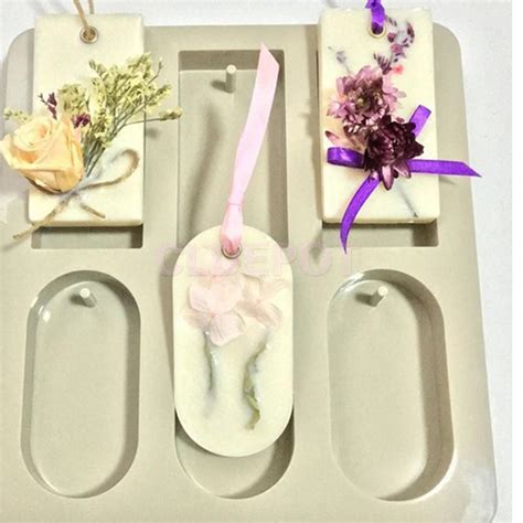 Silicone Aroma Dried Flowers Wax Tablet Mould Diy Candle Soap Mold 6