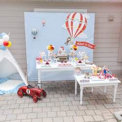 Hot Air Balloon Inspired Birthday Birthday Hot Air Balloon St Birthday Party Catch My Party