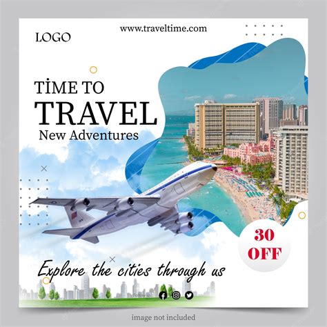 Premium Vector Travel Agency Banner Template Design For Web Marketing