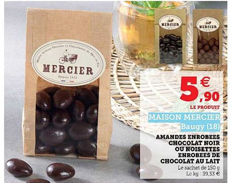 Promo Amandes Enrobées Chocolat Noir Ou Noisettes Enrobées De Chocolat