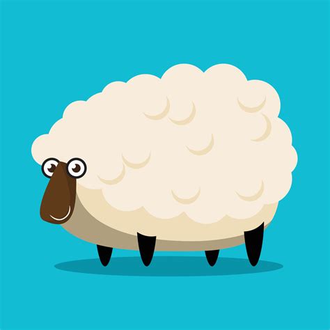 Sheep Cartoon Character Vector Illustration 17748840 Vector Art At Vecteezy