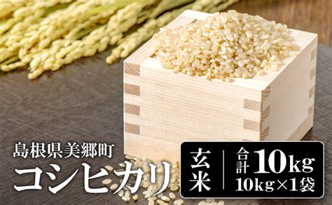 【令和4年産 新米】石見地方 邑智郡産 コシヒカリ 玄米 10kg 島根県美郷町 セゾンのふるさと納税