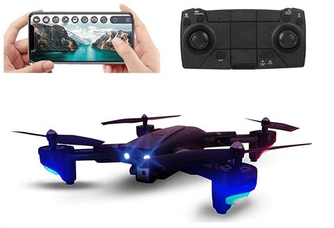 Hillstar Pioneer Foldable Remote Control Drone With Dual Camera K Hd