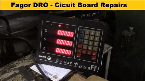 Repairing A Fagor Digital Readout Youtube