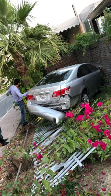 Bahrain News Car Crashes Through Fence As Driver Loses Control