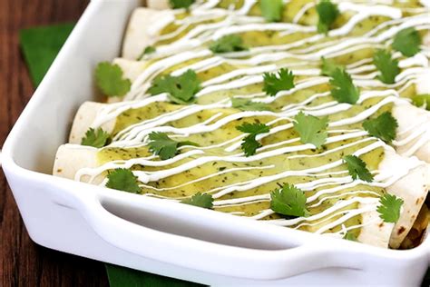 Chicken Enchiladas With Avocado Cream Sauce Cooking Amour