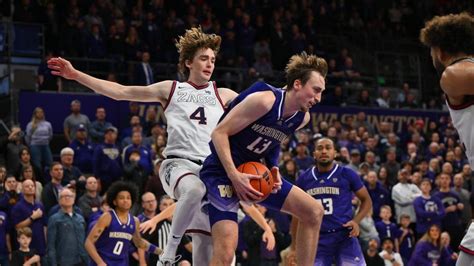 Top 25 Roundup Washington Ends No 7 Gonzagas Pac 12 Win Streak