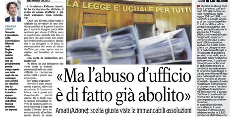 Ma Labuso Dufficio Di Fatto Gi Abolito Fabiano Amati