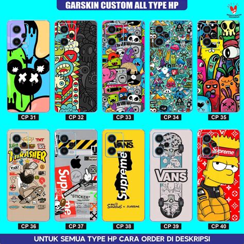 Jual Cara Order Digambar Ke Tolong Dibaca Garskin Skin Hp Custom