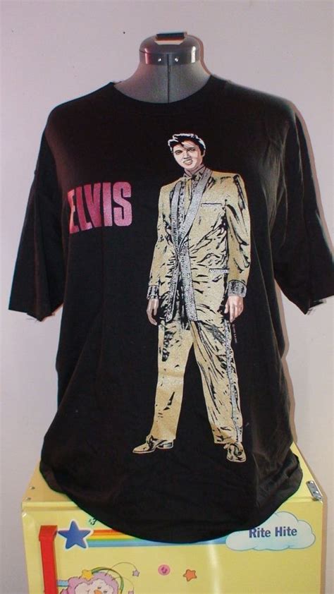 Elvis Presley Vintage T Shirt 1989 Gold Suit Extra Large Etsy Elvis