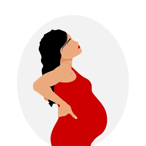 Premium Vector Pregnant Woman Vector Illustration