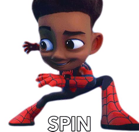 Spin Miles Morales Sticker Spin Miles Morales Spidey And His Amazing