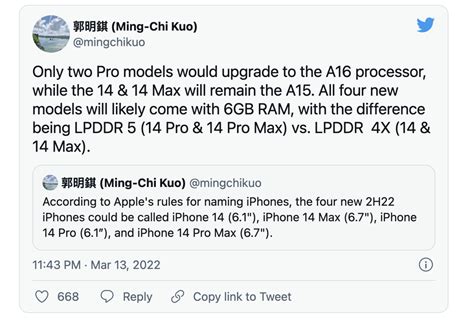 产能不足？分析师：只有iphone 14 Pro搭载a16仿生芯片凤凰网湖北凤凰网