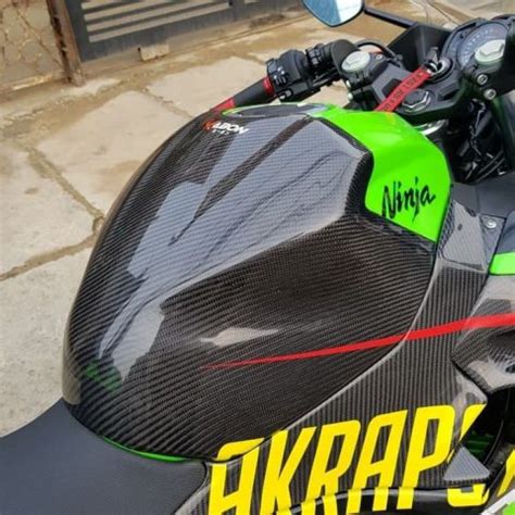 Kabon Kawasaki Ninja Carbon Half Tank Pad Kabon