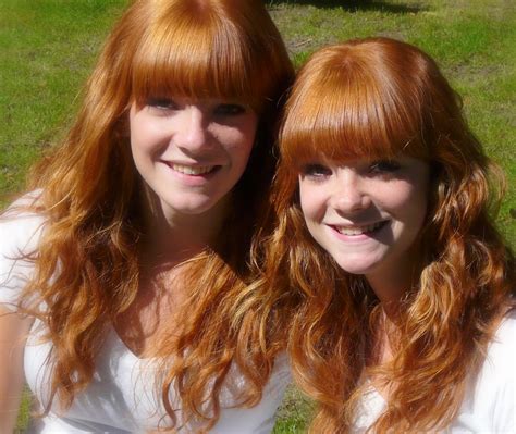 Twins Lovely Redhead Twins In The Valkenberg Park Redhead Flickr