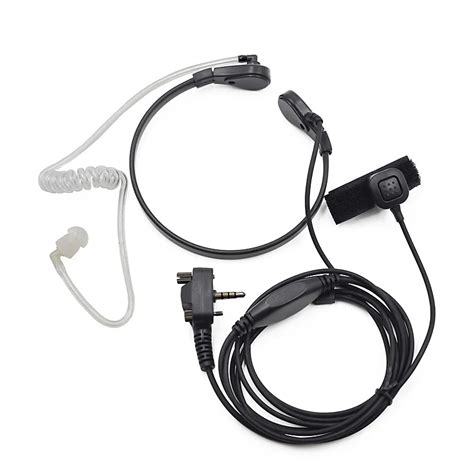 Xqf Auriculares Con Micr Fono De Garganta Tubo De Aire Ptt Para