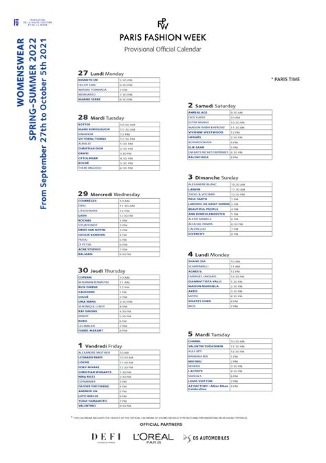 Paris Fashion Week S/S 2022 - The Show Schedule Thread | the Fashion Spot