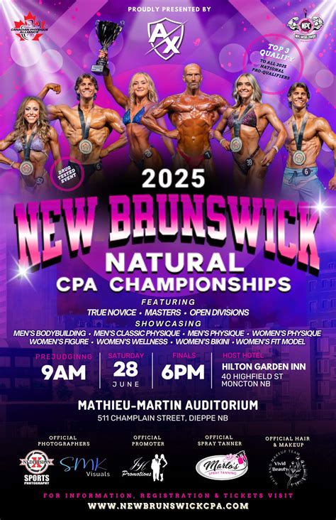 New Brunswick Canadian Physique Alliance - NBCPA - June 1st, 2024