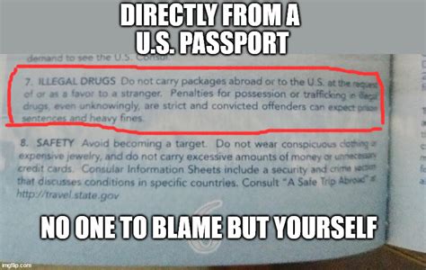 Drugs Passports And Prison Imgflip