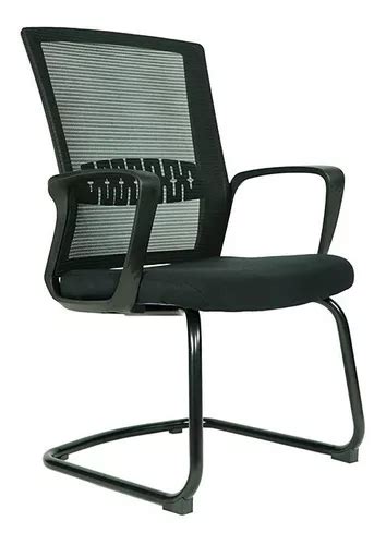 Silla Sillon Visita Escritorio Oficina Ergonomica Nw Negro