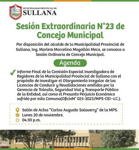 Invitaci N A Sesi N Extraordinaria De Concejo Municipal Campa As