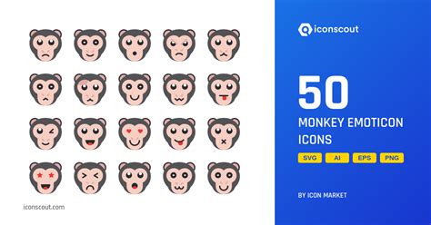 Download Monkey Emoticon Icon pack Available in SVG, PNG & Icon Fonts