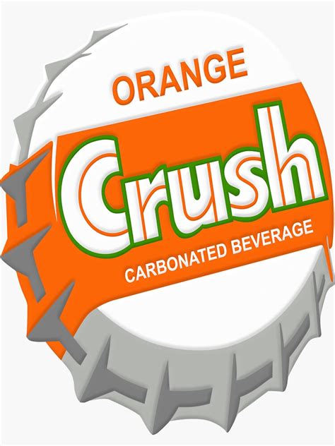 Orange Crush Sticker For Sale By Starfungus Redbubble