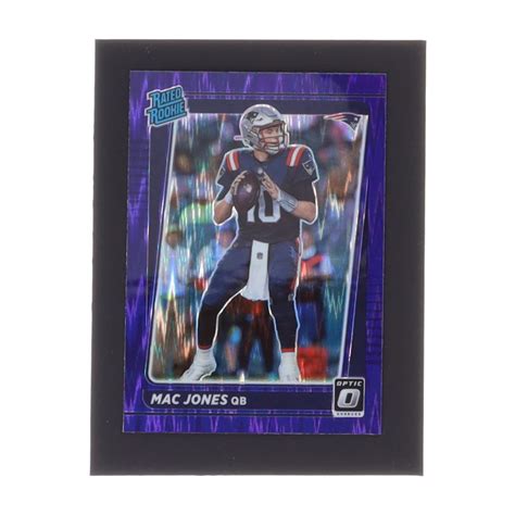 Mac Jones 2021 Donruss Optic Purple Shock 206 RR RC Pristine Auction