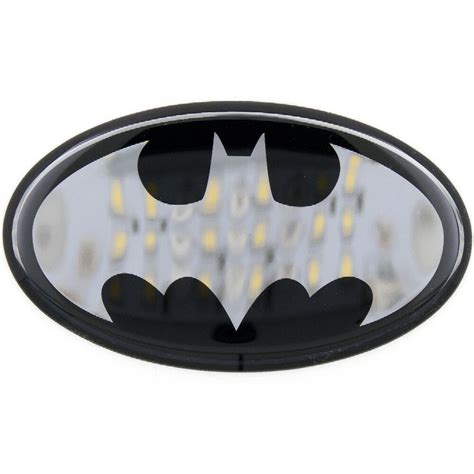 Batman 1989 Logo Domed Chrome Car Decal Black Ebay