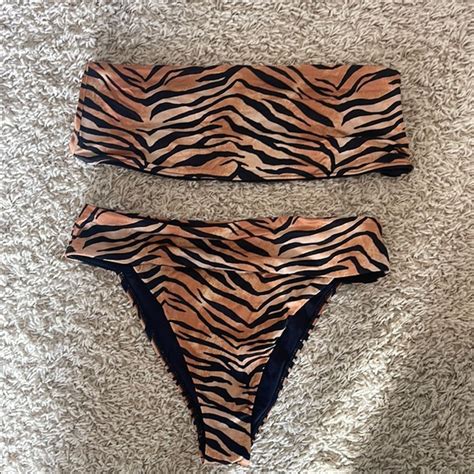 Kendall Kylie Swim Stylish Zebra Print Bikini Set Poshmark