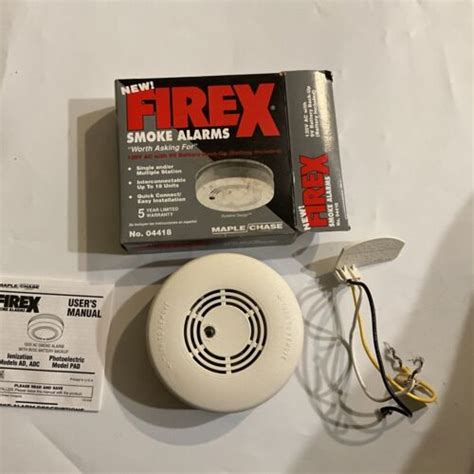 Firex Smoke Alarm Detector For Hardwired 120vac System Model 4418 04418 Ebay