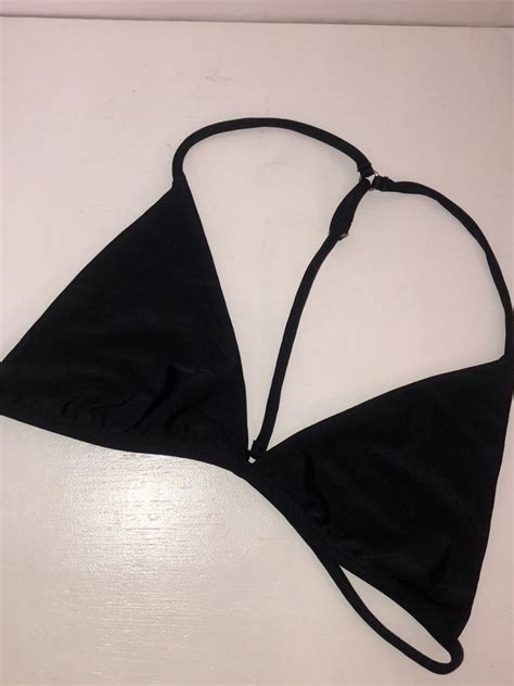 Parte De Cima Naked Preta Moda Praia Feminina Naked Nunca Usado