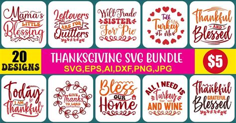 Thanksgiving Svg Bundle Vol 3 Bundle · Creative Fabrica