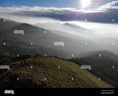 Aerial View Of A Mountain Top In Wayanad Kerala Photographed During