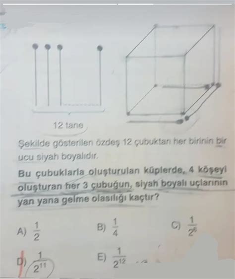 10 Sınıf Matematik Olasılık Sorusu Çözemedik Yardım Detaylı Bir