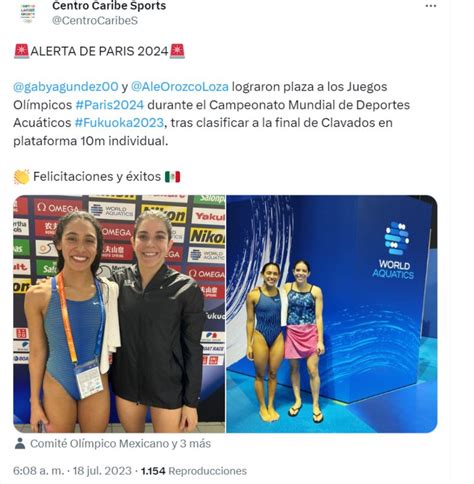 Mundial de Natación 2023 México con seis medallas y pases a París 2024