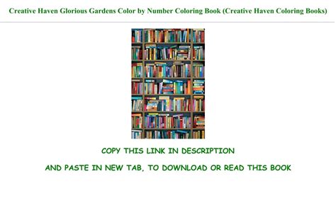 ~ Free Download Creative Haven Glorious Gardens Color By Number Coloring Book Creative Haven