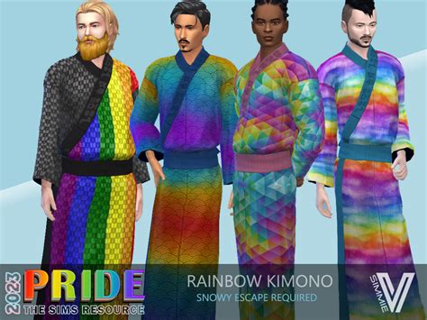 The Sims Resource Pride Rainbow Kimono