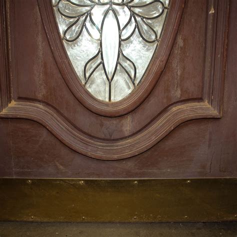 Front Door With Oval Leaded Glass Insert Ebth