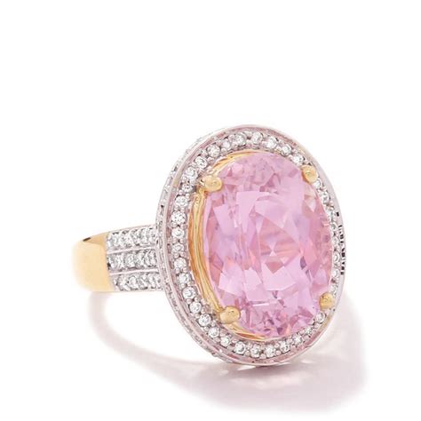 Minas Gerais Kunzite Diamond K Gold Tomas Rae Ring Mtgw Cts