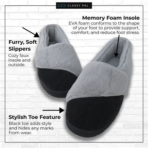 Memory Foam Diabetic Slippers For Wide & Swollen Feet – Classy Pal