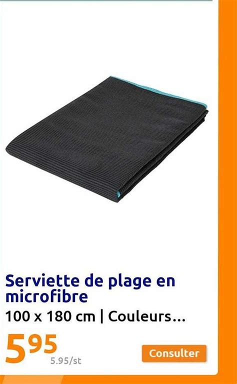 Promo Serviette De Plage En Microfibre Chez Action ICatalogue Fr