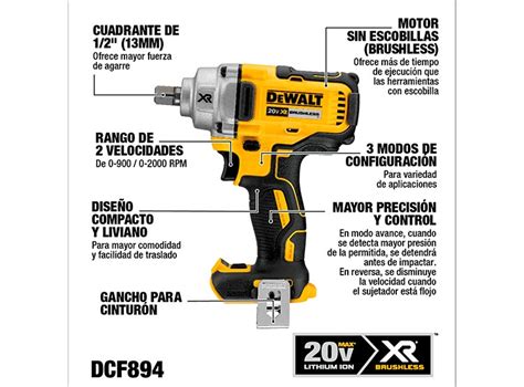 Ripley LLAVE DE IMPACTO INALAMBRICA 1 2 20V MAX DEWALT