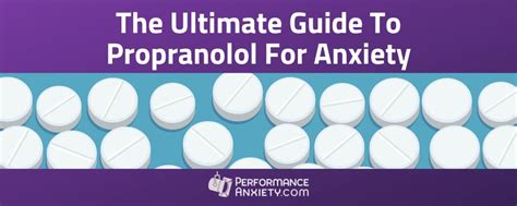 Propranolol For Anxiety - Beta-Blocker Propranolol & Stage Fright