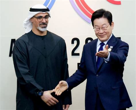 李 대통령, 칼리드 UAE 왕세자 면담...왕세자 "내달 李 초청"