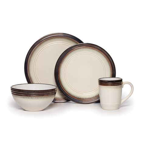 Gourmet Basics Bailey 16 Piece Dinnerware Set Service For 4