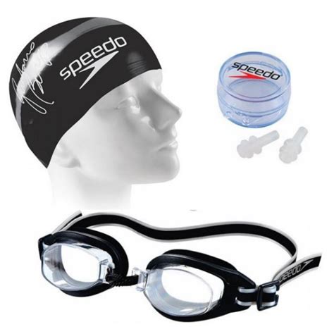 Kit Nata O Culos Touca E Protetor De Ouvido Speedo Swim Adulto