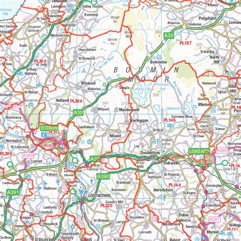 Postcode Sector Map - (S1) - South West England - Locked PDF : XYZ Maps