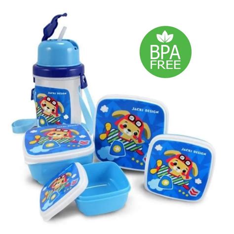 Garrafinha Squeeze E Pote Marmita Infantil Lanche Escolar Shopee Brasil